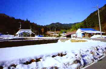 面河村の集落